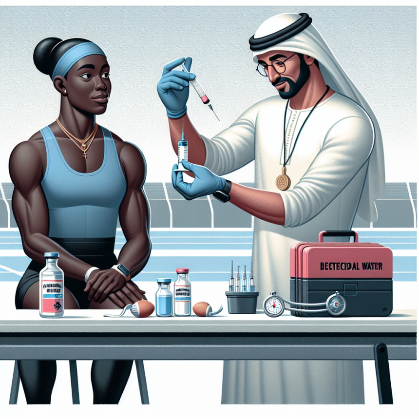 Proper use of bactericidal water injections in sports