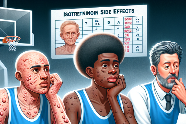 Side effects of isotretinoin on athletes