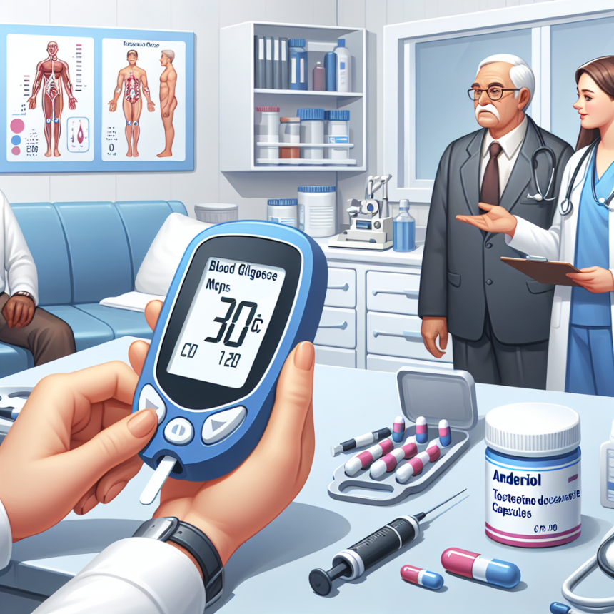 Blood glucose monitoring with andriol