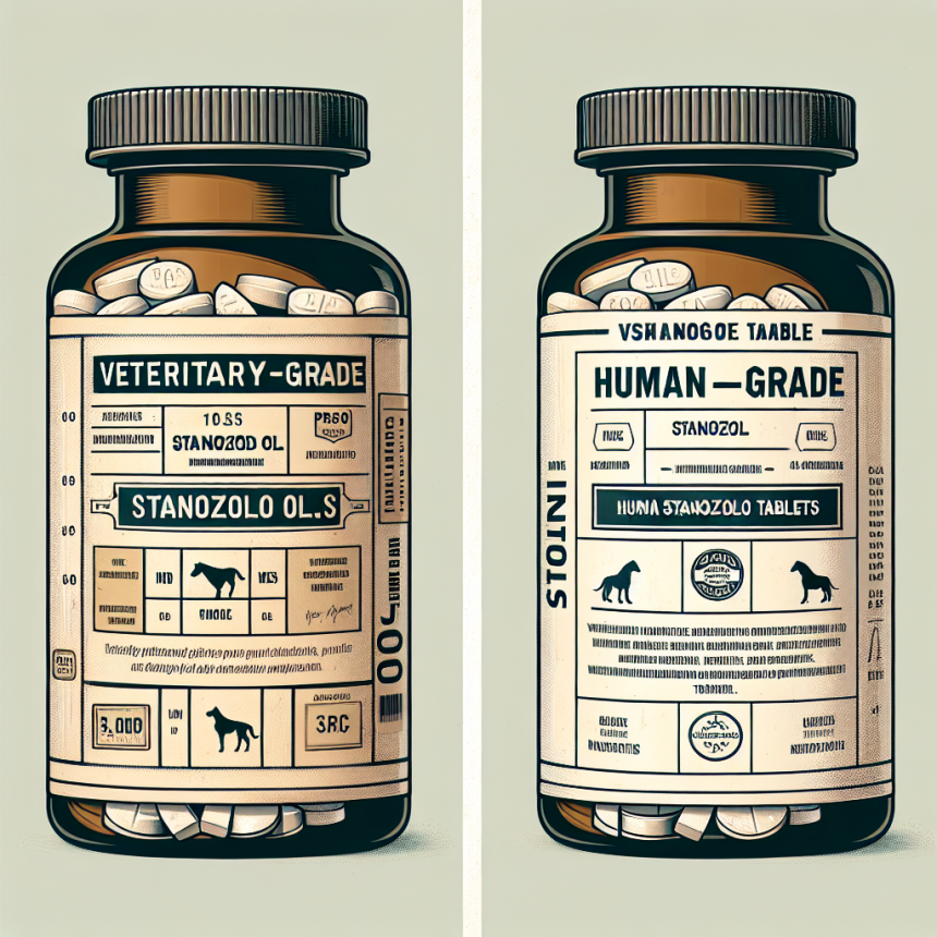 Veterinary vs human grade stanozololo compresse